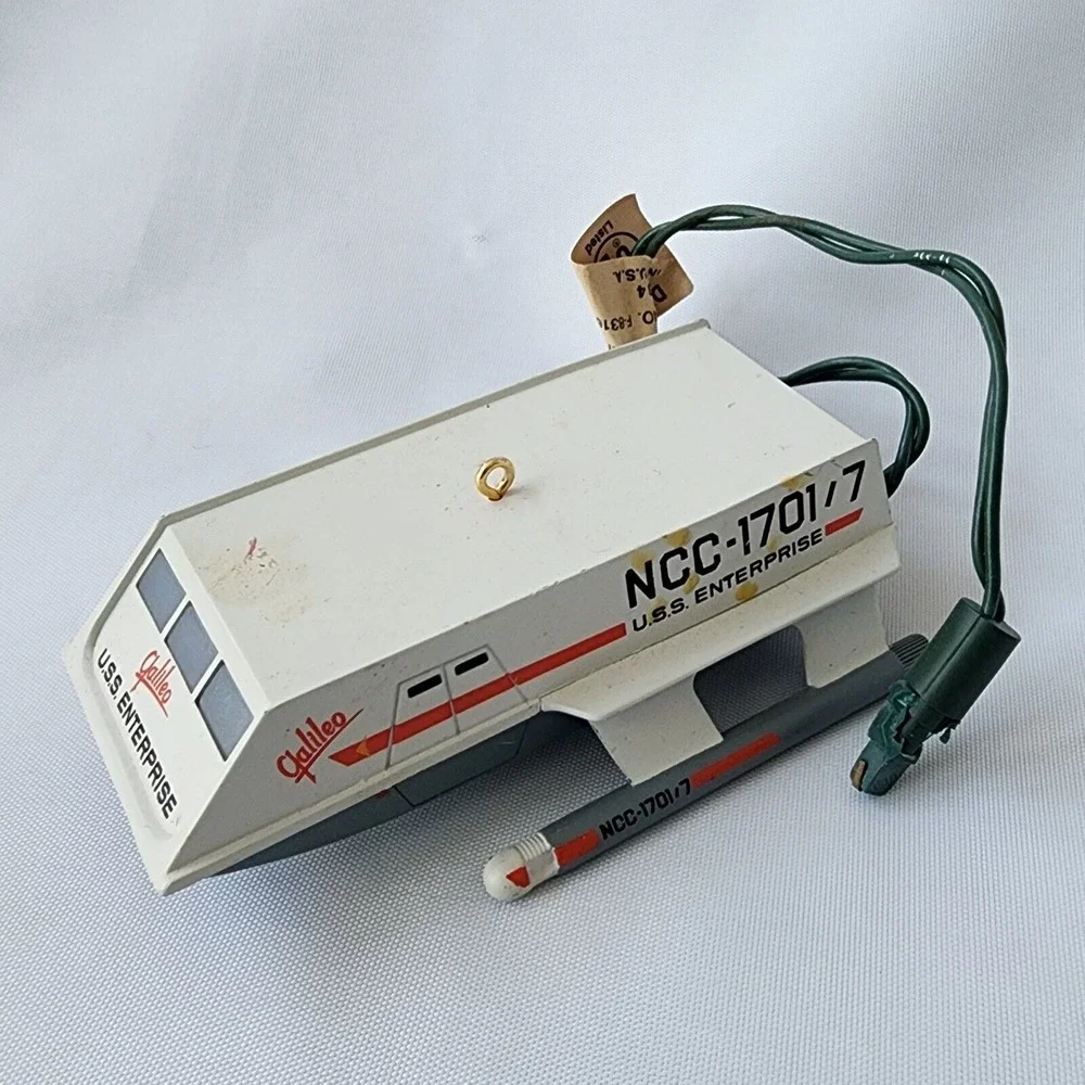 Hallmark 1992 Star Trek Galileo Shuttlecraft Mr Spok's Voice Sound Light Limited